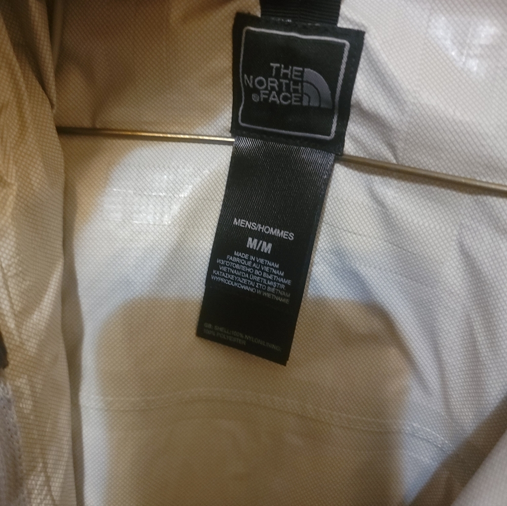 Mens Sz M The North Face Windbreaker Jacket With Hood Gray - Picture 11 of 11